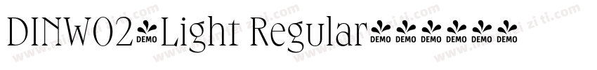 DINW02-Light Regular字体转换